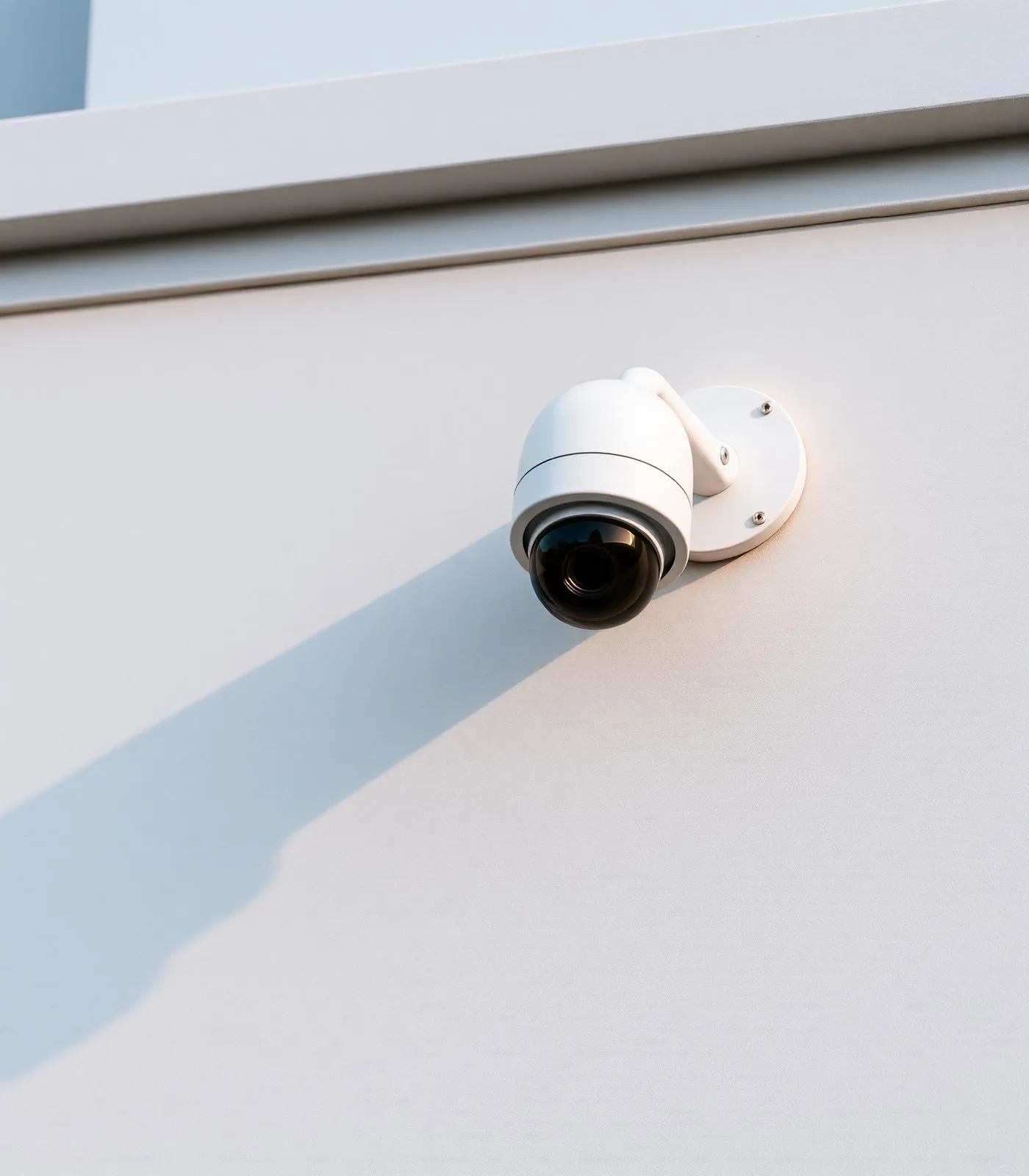 IP-camera aan de buitenmuur van een pand in Nijkerk